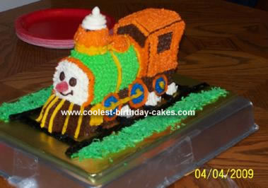 Homemade Train Cake