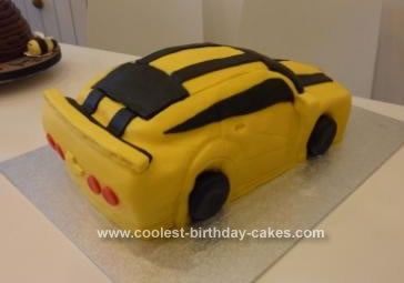 Homemade Transformer Birthday Cake