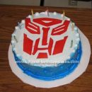 Homemade Transformers Birthday Cake