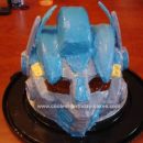 Homemade Transformers Helmet Cake