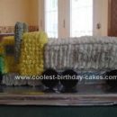 Homemade Transport Truck Birthday Cake