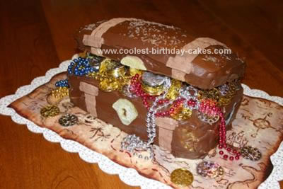 Homemade Treasure Chest Cake