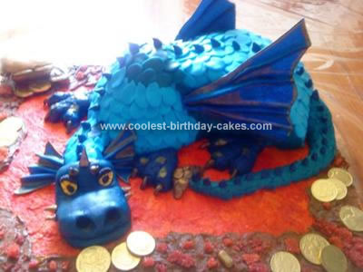 Homemade Treasure Dragon Cake
