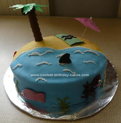Homemade Tropical Island Cake