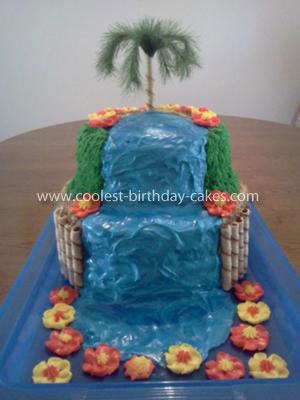 Coolest Tropical Oasis Cake