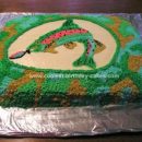 Homemade Trout Fish Birthday Cake