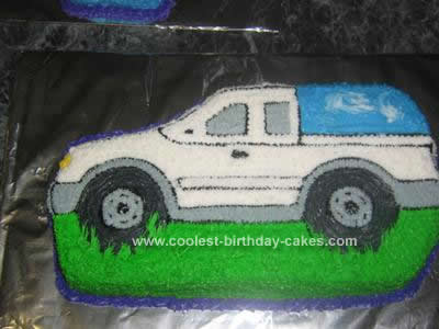Homemade Truck Birthday Cake Design