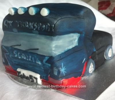 Homemade Truck Cake