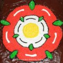 Homemade Tudor Rose Birthday Cake