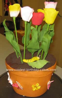 Homemade Tulip Cake Design