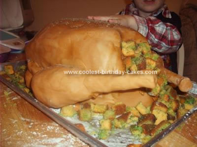 Homemade Turkey Cake