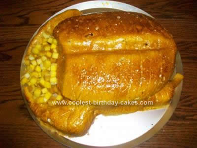 Homemade Turkey Cake