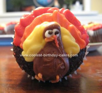 Homemade Turkey Cupcakes
