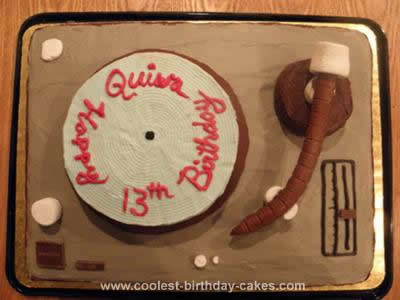 Homemade Turntable Birthday Cake Design