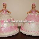 Twin Princess Barbie Cakes