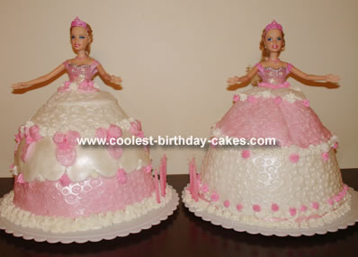 Twin Princess Barbie Cakes