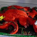 Homemade Two Headed Dragon Birthday Cake