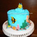 Homemade Under Sea Birthday Cake