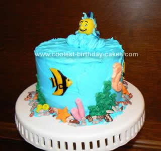 Homemade Under Sea Birthday Cake