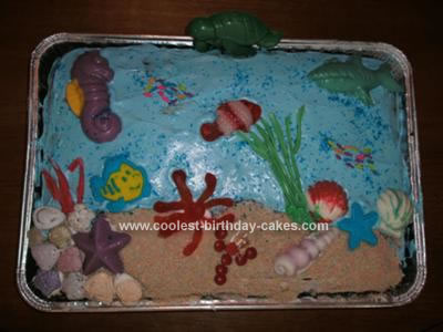 Homemade Under The Sea Cake
