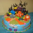 Homemade Under the Sea Ocean Floor Nemo Cake