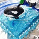 Homemade Under the Sea Whale Cake