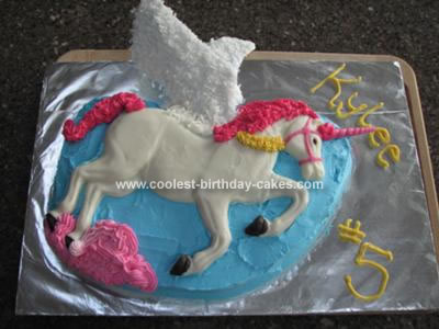 Homemade Unicorn  Birthday Cake