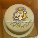 Homemade University Emblem Cake