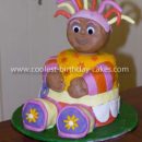 Homemade Upsy Daisy 3D Birthday Cake