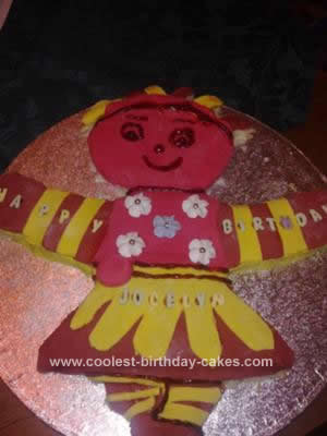 Homemade Upsy Daisy Birthday Cake