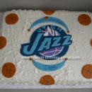 Homemade Utah Jazz Basketball Cake