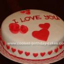 Homemade Valentine Cake Design