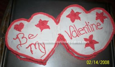 Homemade Valentines Day Cake