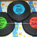 Homemade Vinyl Records Cake
