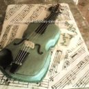 Homemade Violin Cake