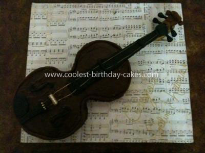 Coolest Violin Grooms Cake