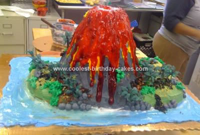 Homemade Volcano Cake