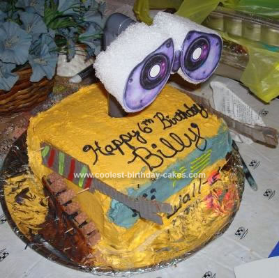 Homemade Wall E Birthday Cake