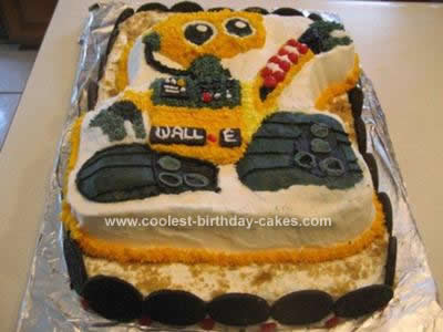 Homemade WALL E Birthday Cake