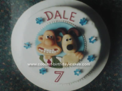 Homemade Wallace and Gromit Cake