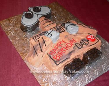 Homemade Wall-E Birthday Cake