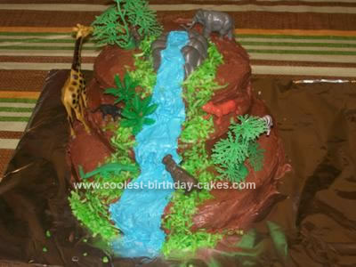 Homemade Waterfall Cake