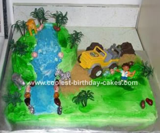 Jungle Waterfall Cake
