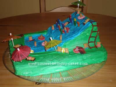 Homemade Waterslide Cake Design