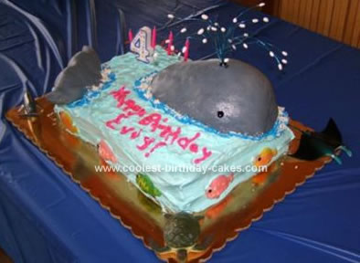 Save the Whales Birthday Cake