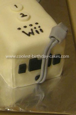 Homemade Wii Cake