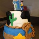 Homemade Wild West Birthday Cake