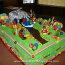 Homemade Willy Wonka Pure Imagination Birthday Cake