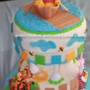 Homemade Winnie Baby Shower Cake
