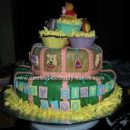 Homemade Winnie the Pooh and Friends Birthday Cake